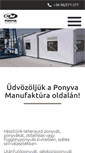 Mobile Screenshot of ponyvamanufaktura.hu